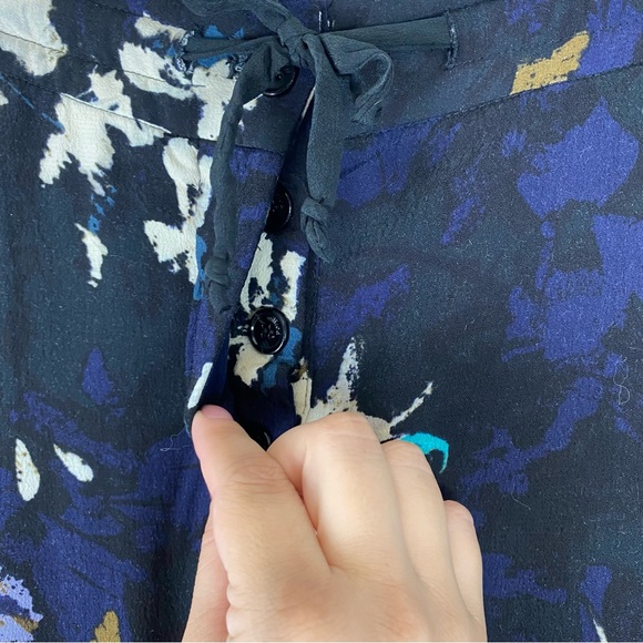 Wilfred (Aritzia) Marais Crepe Watercolour Floral Print Trouser - Picture 4 of 13